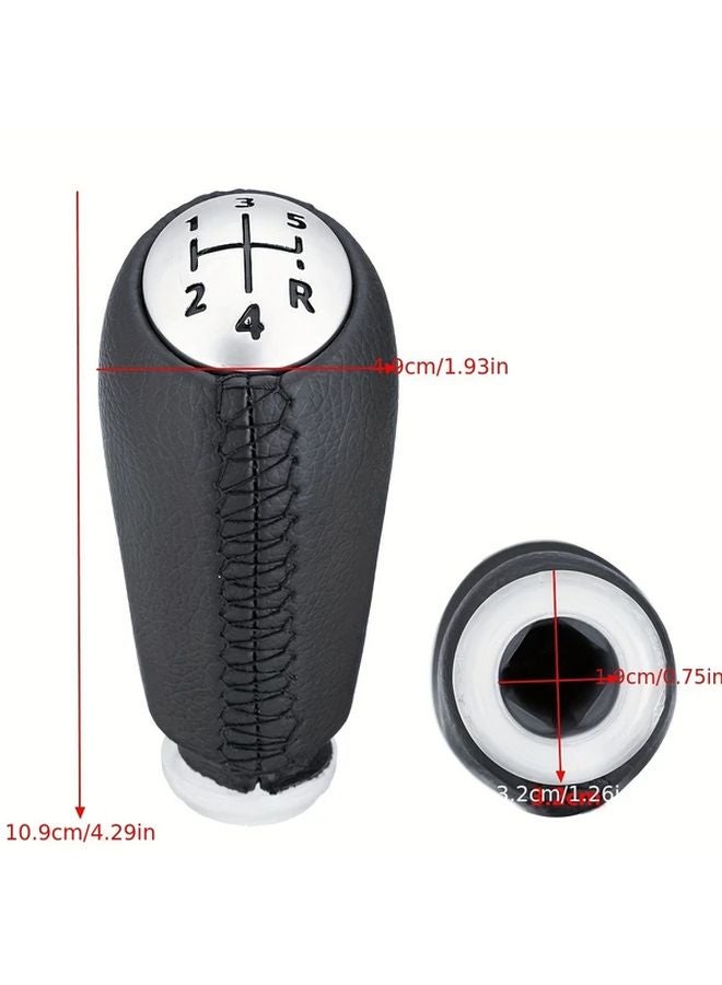 Renault Laguna Megane Clio III Kango Gear Shift Knob Black White Matte Finish 0 75inch - Image 2